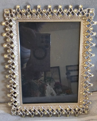 Vintage Picture Frame / Rhinestone