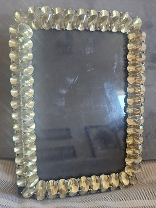 1900s Vintage Picture Frame w/ Rhinestones