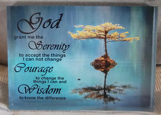 Serenity Prayer Resin Plaque