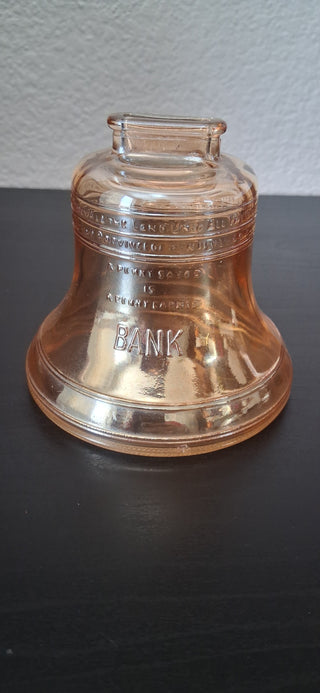 Glass Liberty Bell Bank (P)