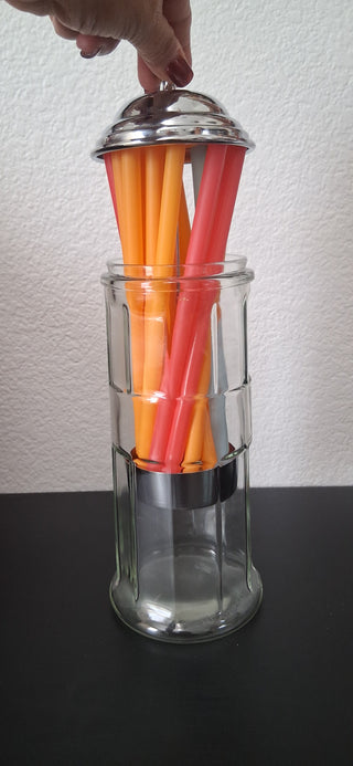Retro Countertop Straw Dispenser (P)
