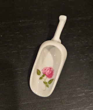 Mini Ceramic Floral Scoop