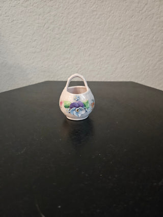 Mini Ceramic Floral Basket