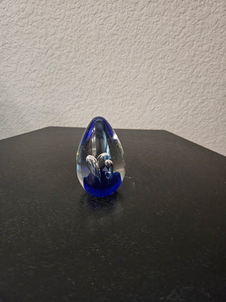 Glass Egg Paperweight