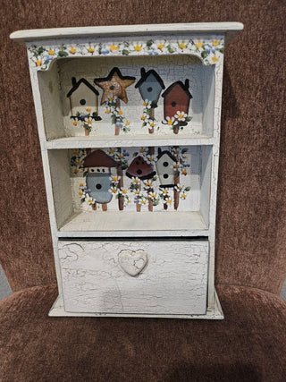Small Birdhouse Shelf w/ Drawer