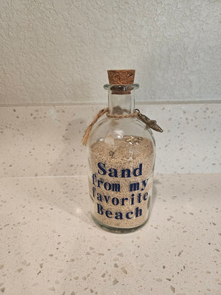 Glass Bottle Favorite Beach Sand