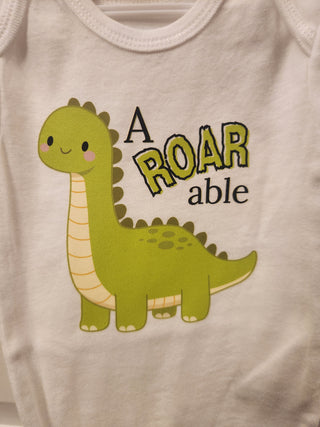 18 mos baby bodysuit: A ROAR able Dinosaur