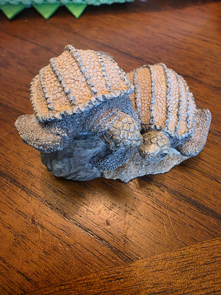 Leatherback sea turtles statue