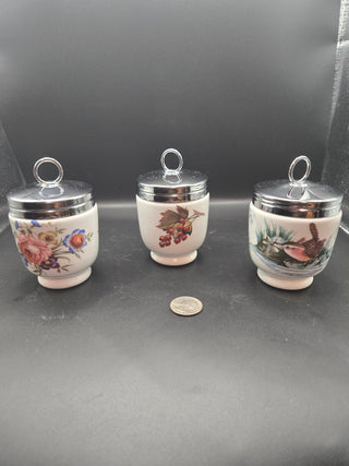VNT Royal Worcester Egg Coddlers Set of 3 Fol
