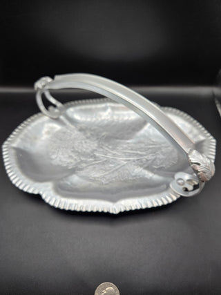 VNT Hammered Aluminum Serving Tray  Fol