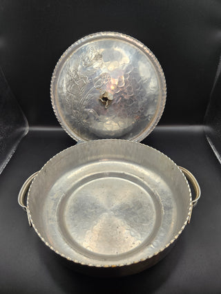 VNT R. Kent Hammered Aluminum Tulip Casserole & Lid