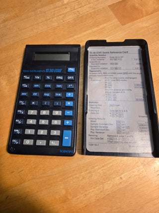 Texas Inst. T1-30 Stat Calculator 1980's RC