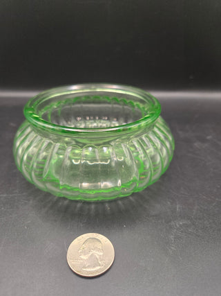 VNT Uranium Glass Powder Bowl