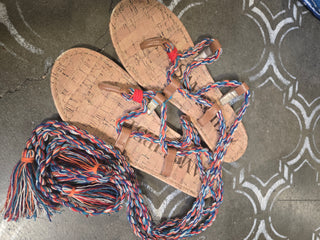 Sam & Libby Rope Strap Gladiator Sandals, Multicolor, Size 9 MTS