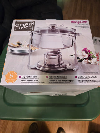 Gibson Home Langston 6pc Chafing Dish   RC