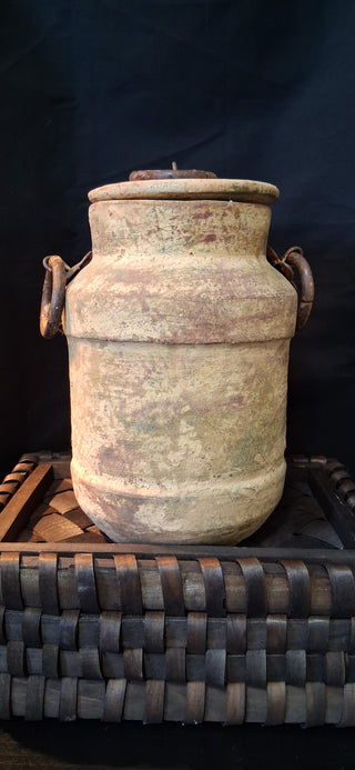 Rustic Mexican Style Pottery Jar (P)
