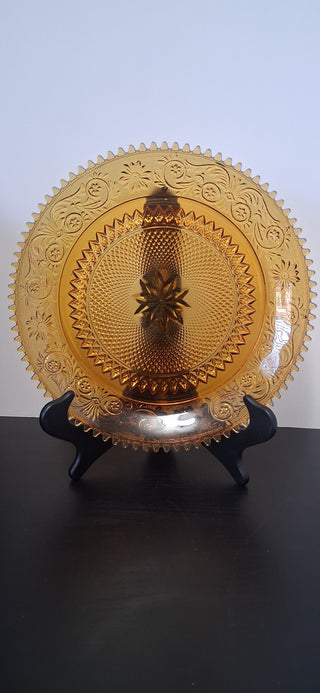 Vintage Tiara Indiana Glass Platter 12in (P)
