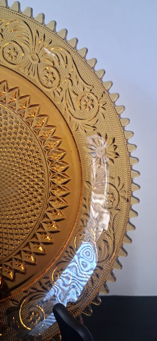 Vintage Tiara Indiana Glass Platter 12in (P)