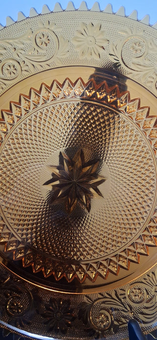 Vintage Tiara Indiana Glass Platter 12in (P)