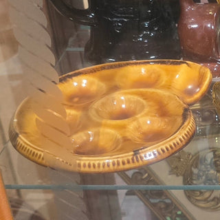 Vtg Escargot Snail Shaped Escargot Plate