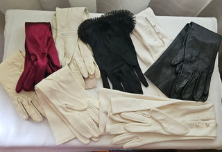 Vintage Gloves Collection Lot Bridgerton Tea Party Style Set of 8