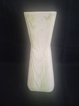Shawnee Pottery USA Green Wood Bark Vase 1211