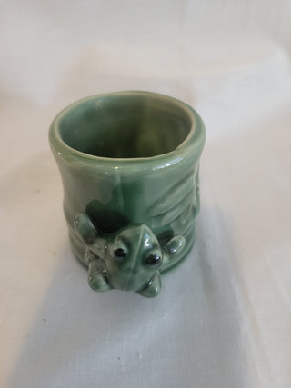 Small Lucky Bamboo Planter w/Frog