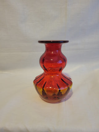 Vintage Amberina 5-1/2" Art Glass Vase