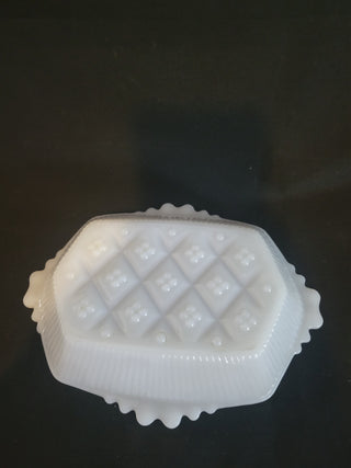 Vintage Anchor Hocking Milk Glass Dish