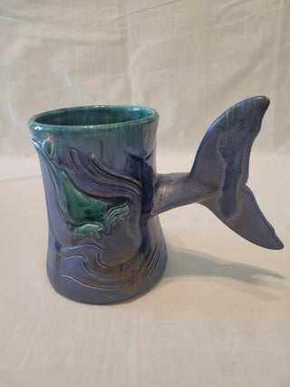 Doug Wylie Signed Large Whale Tail Mug - Each