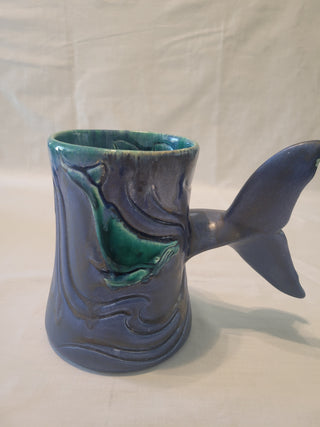 Doug Wylie Signed Large Whale Tail Mug - Each