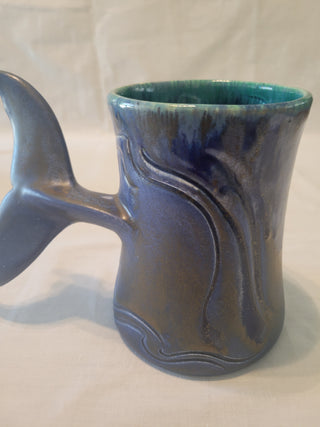 Doug Wylie Signed Large Whale Tail Mug - Each