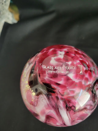 Glass Act Studio Perfume Bottle w/Glass Stopper - Pink & Gold