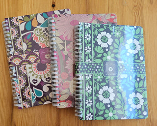 Vera Bradley Plum Crazy Mini Notebook with Pocket