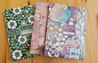 Vera Bradley Bohemian Blooms Mini Notebook with Pocket