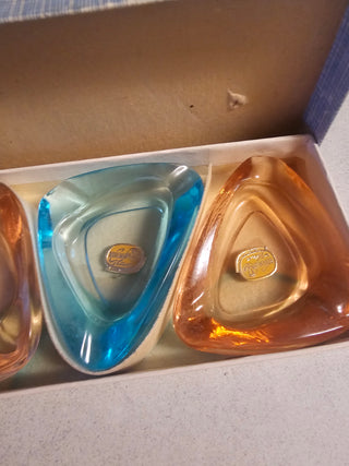MCM Atomic Triangle "Jewel Tone" Crystal Set