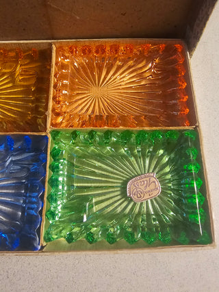 Bohemian Rainbow Sunburst Crystal Trinket Set