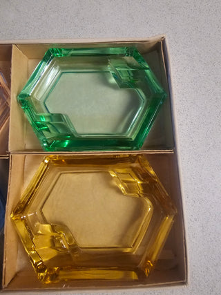 Vintage Atomic Hexagon Geometric Catch-all Set