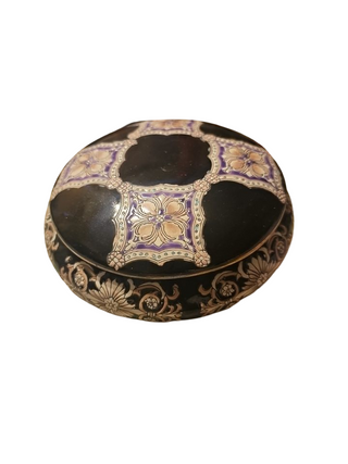 vtg. 7 in Macau hand painted lidded bowl