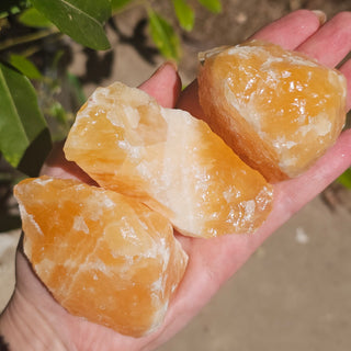 Orange Calcite Crystal ~ Raw