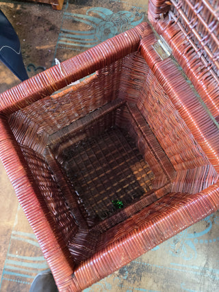 Vintage hand made basket Big