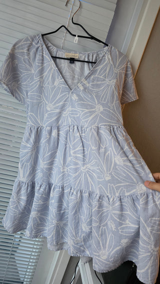 Blue Linen dress Universal Thread XS – Bliss Marketplace