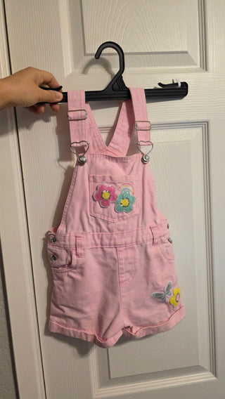 100% Cotton pink jumpsuit for girls 4T