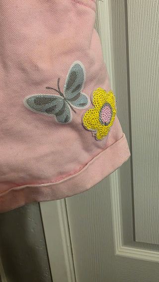 100% Cotton pink jumpsuit for girls 4T