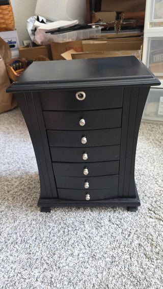 Mele & Co Layla Wooden Jewelry Box Java finish NIS