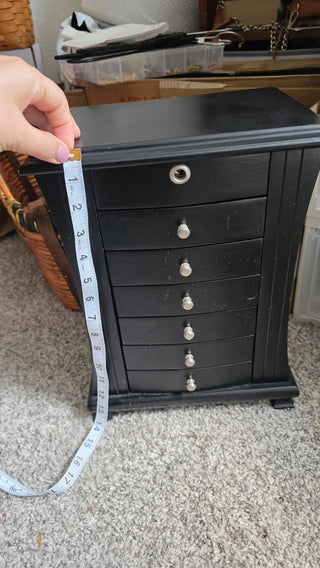 Mele & Co Layla Wooden Jewelry Box Java finish NIS