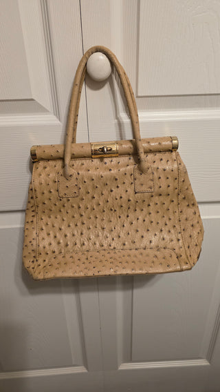 Vintage DIVA'S Embossed OSTRICH leather purse