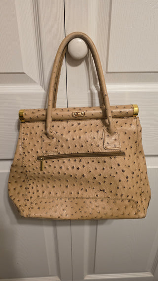 Vintage DIVA'S Embossed OSTRICH leather purse
