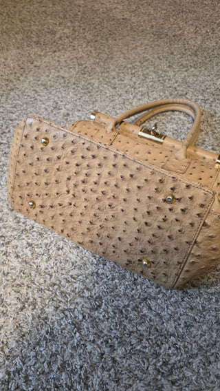 Vintage DIVA'S Embossed OSTRICH leather purse