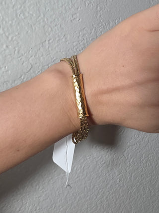 Vintage gold tone Napier bracelet 7"